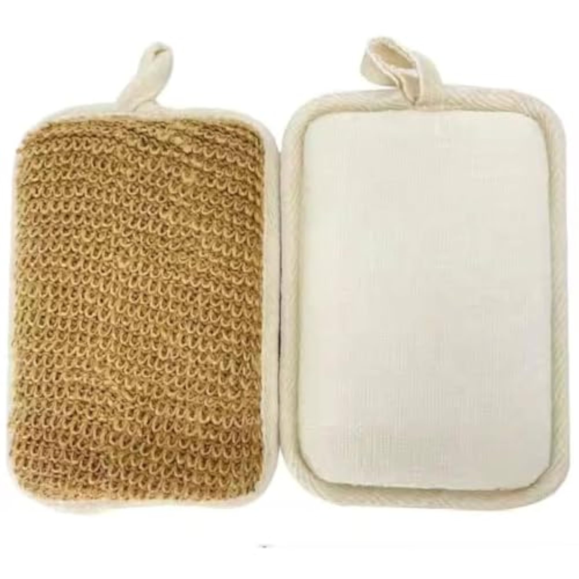 Natural Square Hemp Exfoliating Loofah Sponge for Bathing